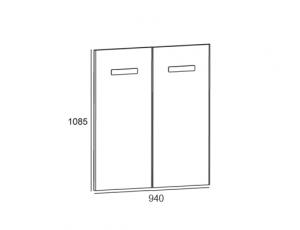 Двери (2 шт.) шкафного модуля кровати-чердак