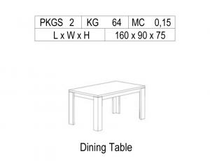 Стол обеденный 160 прямоугольный