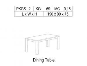 Стол обеденный 190 прямоугольный