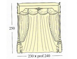 Балдахин для исполнения и размеров двух спальных кроватей queen-size