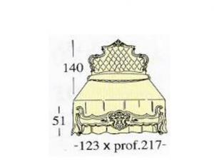 Широкая односпальная кровать Extra-size с панелью capitone