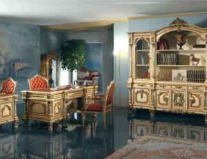 Мебельный гарнитур для кабинета GIOVE в стиле Людовика 16