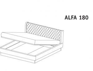 Kровать 180 Alfa c подъемным механизмом
