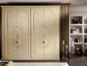 Шкаф 4 двери Murano, с дополнительными цветом и декором