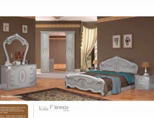 Спальня Флоренция комплектом: кровать160 + тумба пр. + комод + зеркало + шкаф 4 двери