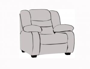 Кресло обычное  (кожу выбрать в каталоге)
