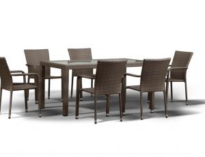 Обеденная группа Милан — стол + 6 стульев