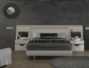 Комплект для спальни 9 FS (Кровать 140+рама для кровати+ тумбочка изогнутая с 2 ящ.)