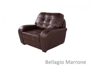 КОЖА + ЭКО/КОЖА: Кресло Монреаль, кожа + эко/кожа Bellagio Marrone