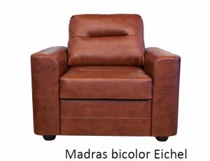 КОЖА + ЭКО/КОЖА: Кресло Беллино, кожа + эко/кожа Madras bicolor Eichel