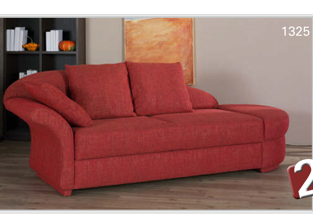Кухонный диван 71/72 Y (X) с одним подлокотником, в ткани 24 цвет красный
