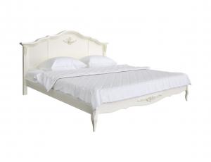 Кровать с жесткой спинкой 180*200  Provence  (Слоновая кость, старение)