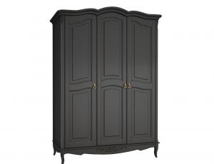 Шкаф 3 двери  Provence  Black (Черное, старение)