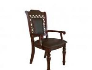 Кресло CHARLIZE обитое, экокожа (51x56x102,5 см) цвет: Тёмный орех (Light Walnut) (по 2 шт./1 кор.)