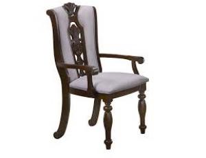 Кресло ELISSA обитое, ткань (53х61,5х108,5 см) цвет: Темный орех (Light Walnut) (по 2 шт./1 кор.)