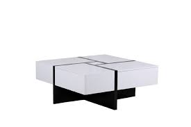 Журнальный стол MK-5804-WT цвет: White - прямоугольный раскладной, 100*100*44,5 1 шт/1 кор