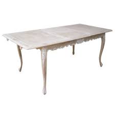 Стол обеденный DINNING TABLE FRENCH (185(240)х112х77 см), цвет: Античный бежевый (Ceruse)