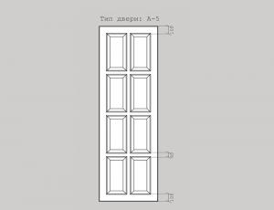 Дверь для шкафа тип А-5