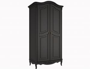 Шкаф 2 двери  Provence Black (Черное, старение)