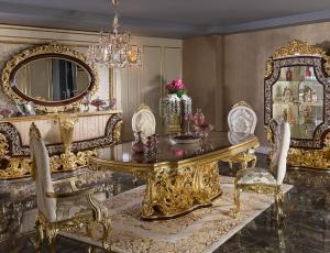 Набор для гостиной Sultanat: стол обеденный + 4 стула + 2 кресла